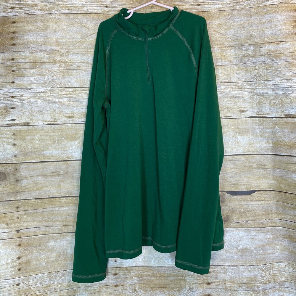REI 3/4 zip‎ pullover hunter green